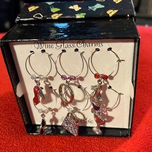 Wine glass charms
